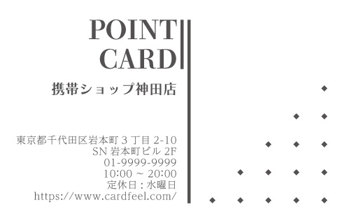 ポイントカードサンプル画像 B-13