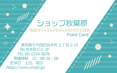 ポイントカードサンプル画像 C-11
