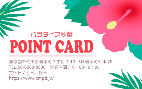 ポイントカードサンプル画像 C-15